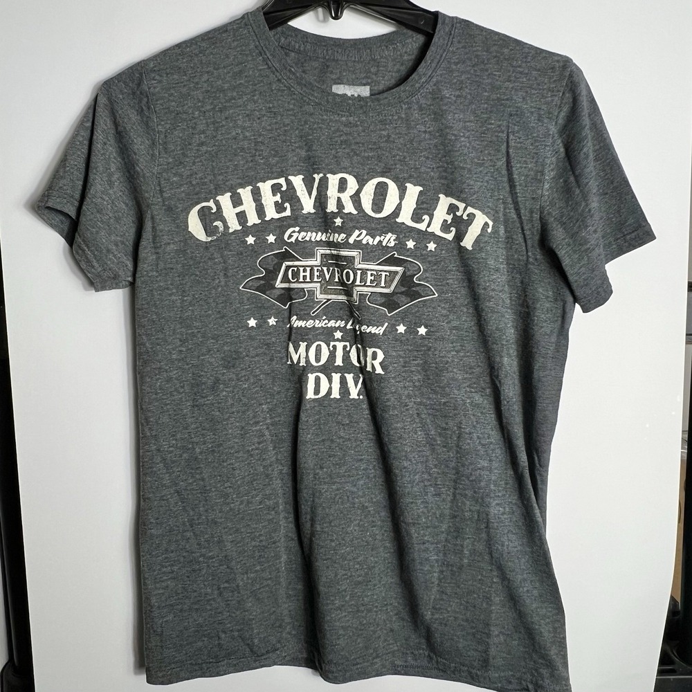 Chevrolet Motor Div. Graphic T-Shirt Mens Medium GM Licensed Gray